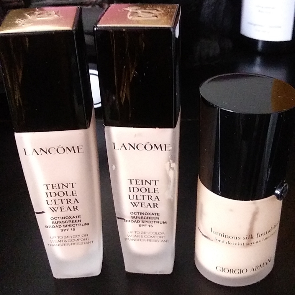 Lancôme Teint Idole Ultra Wear Set of 2 & Armani Luminous Silk Foundation